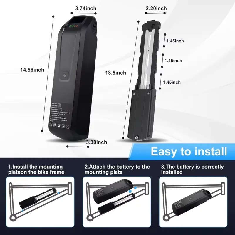 Hailong E-Bike Battery 36V 48V - Ebike Battery 48V 20Ah Hailong 评论和价格