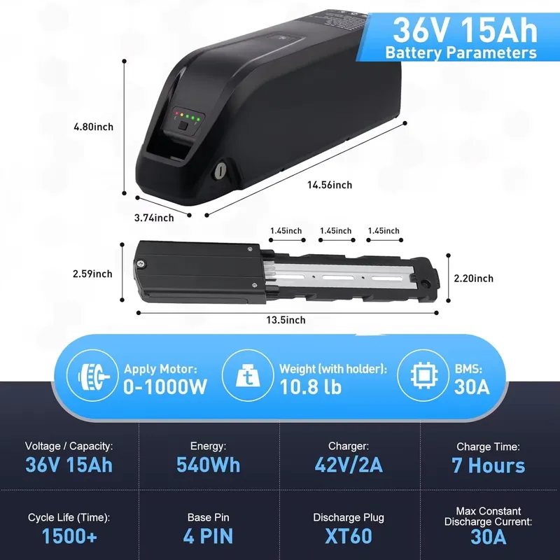 Hailong E-Bike Battery 36V 48V - Ebike Battery 48V 20Ah Hailong 评论和价格