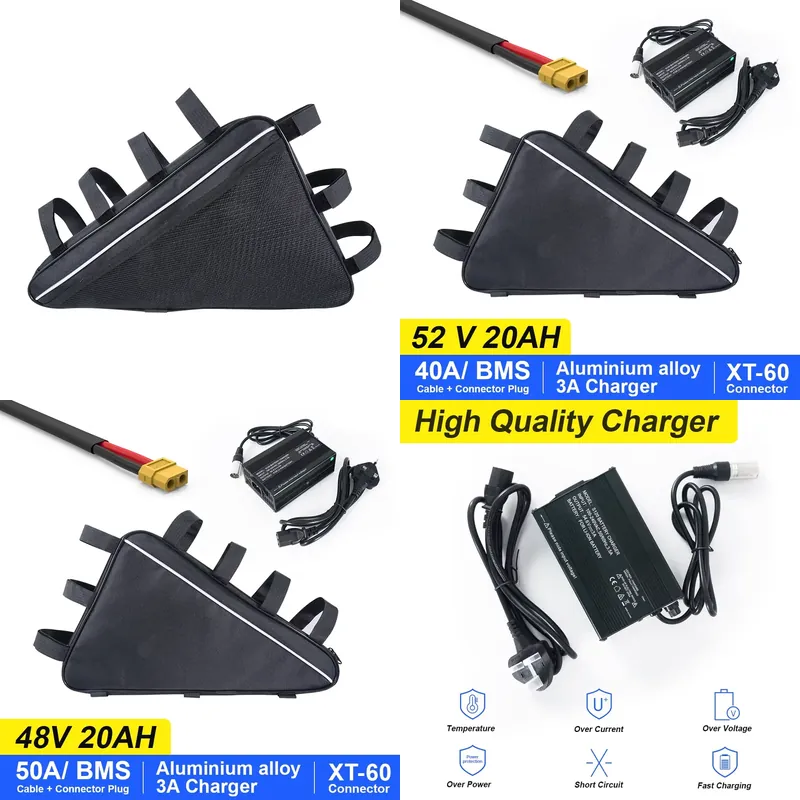2026 US Triangle Lithium Elect - Ebike Battery 52V 20Ah Triangle Pack 评论和价格