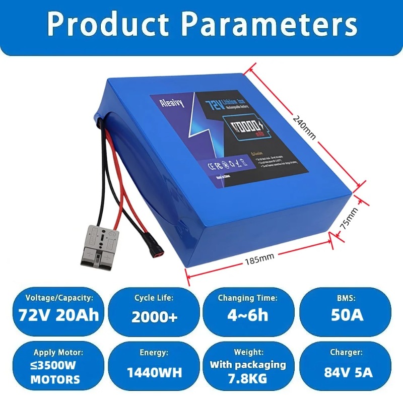21700 72V Battery 20S4P 20AH 2 - Electric Bicycle Battery 72V 30Ah 评论和价格