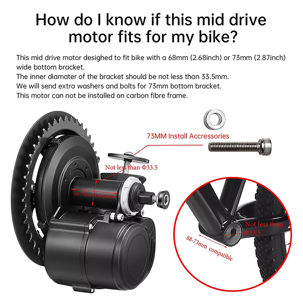 TongSheng TSDZ2B 36V 250W 350W - Tongsheng Tsdz2B Mid Drive Motor 评论和价格