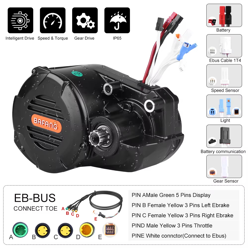 Bafang M620 G510 48V 52V 1000W - Mid Drive Motor Kit 52V 1000W 评论和价格