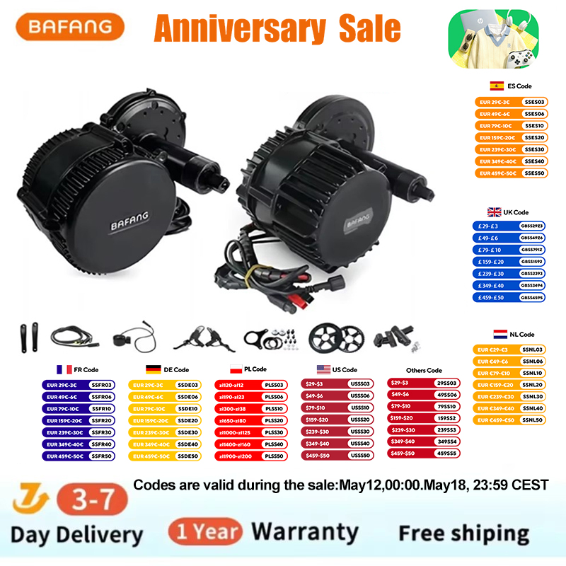 Bafang BBSHD 1000W 52V 48V 68m - Bafang Bbshd 1000W Conversion Kit 评论和价格