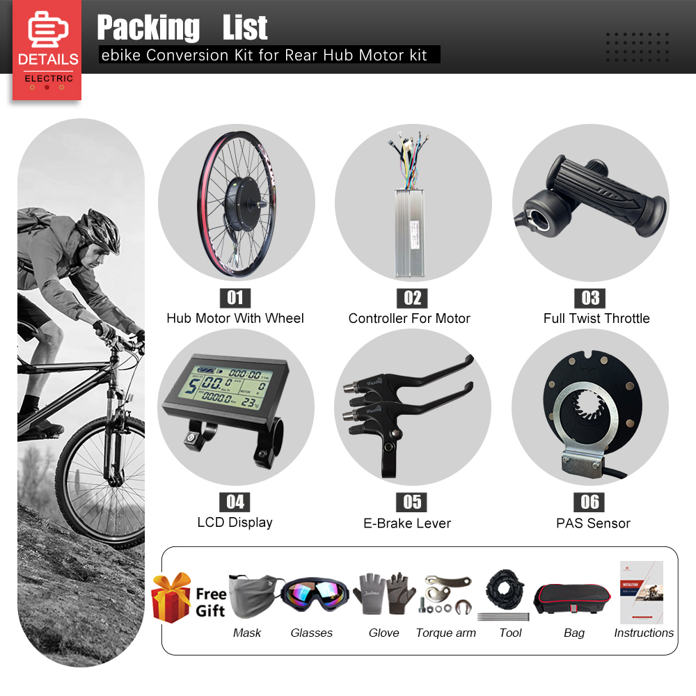 Electric Bike Conversion Kit 7 - Ebike Conversion Kit 72V 3000W 评论和价格