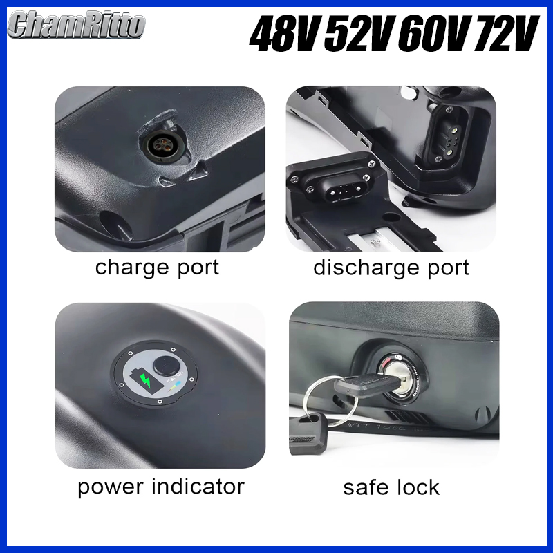 48V 72V 52V 60V ebike Fuel Tan - Electric Bicycle Battery 72V 30Ah 评论和价格