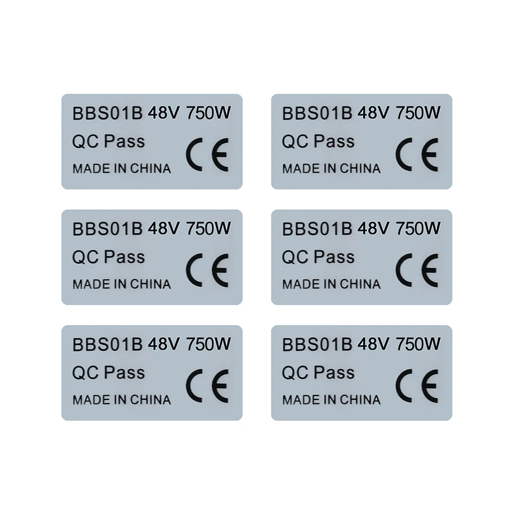 6pcs 36V 250W 48V 750W Sticker - Bafang Bbs02B 48V 750W Mid Drive Kit 评论和价格