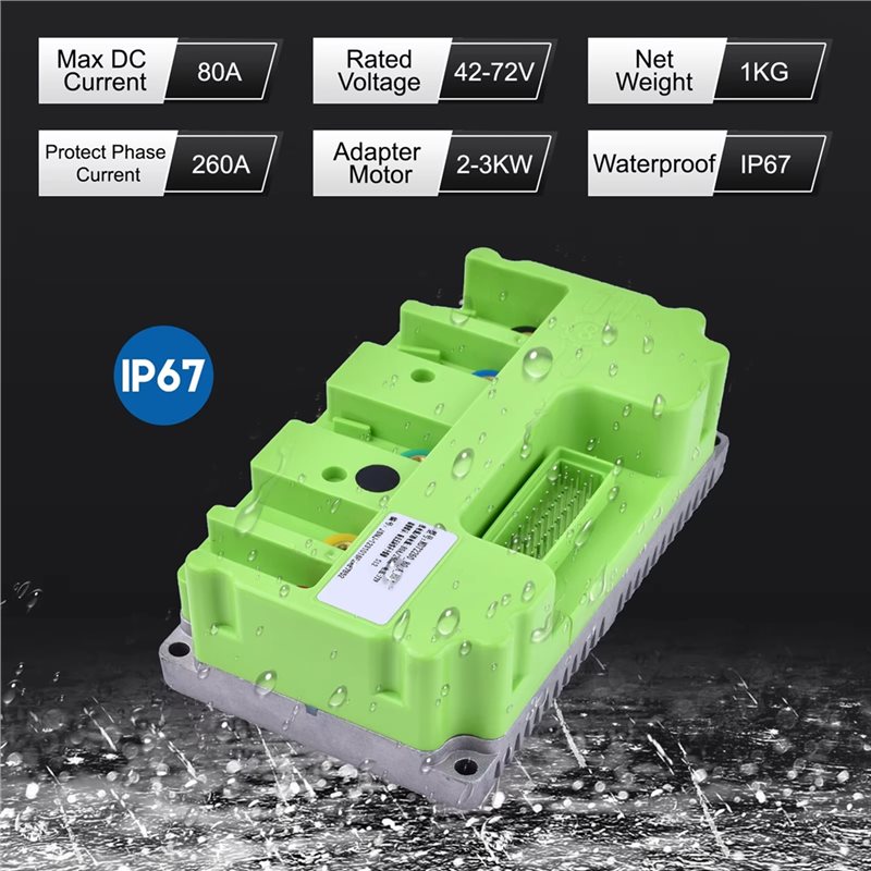 Fardriver 48V-72V 80A 3KW Sine - Sine Wave Controller 48V 72V 80A 评论和价格